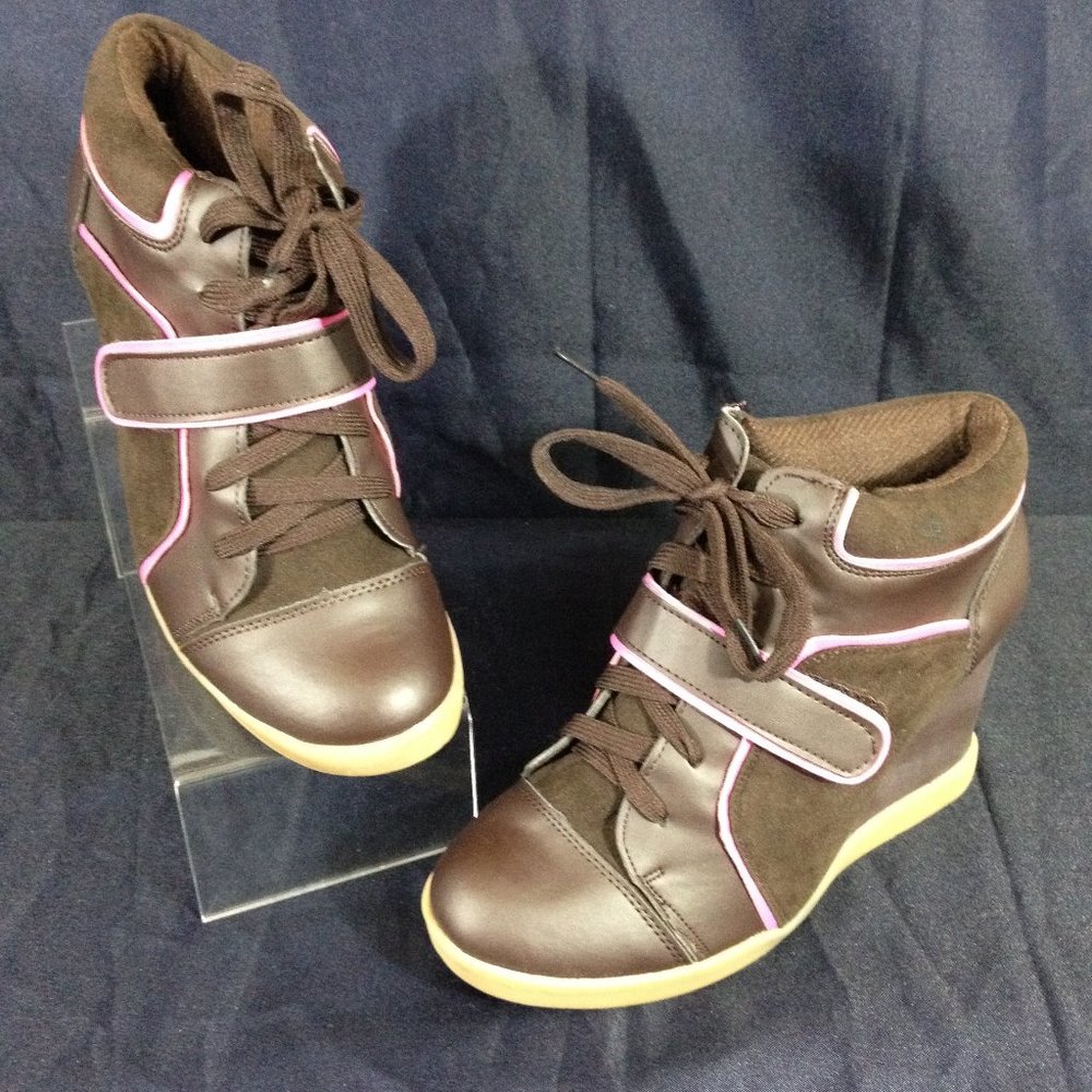 Shoes of Soul-Final Price- Platform Shoes Brown /Pink Sz 6